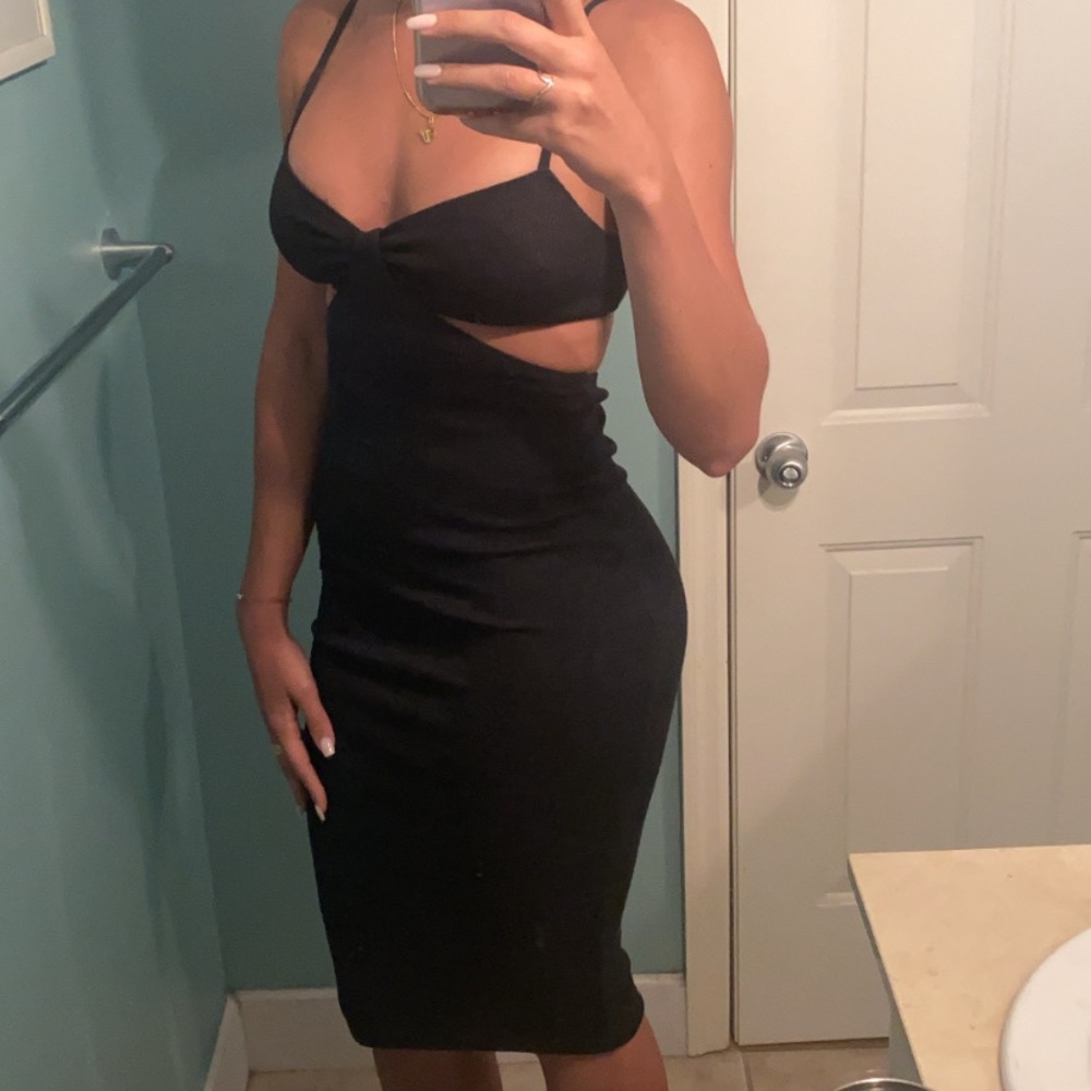 Cut out midi dress
